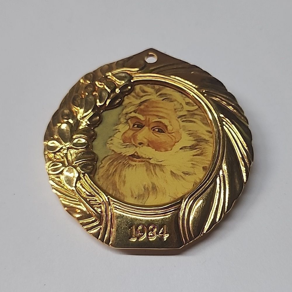 Vintage 1984 monet Christmas ornament picture frame